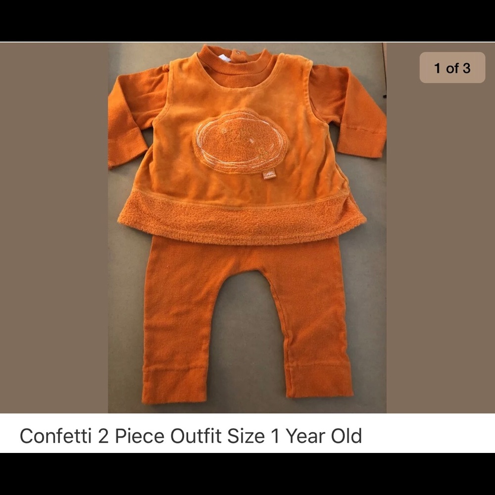 Confetti Made in France unisex 2pc size 1Year